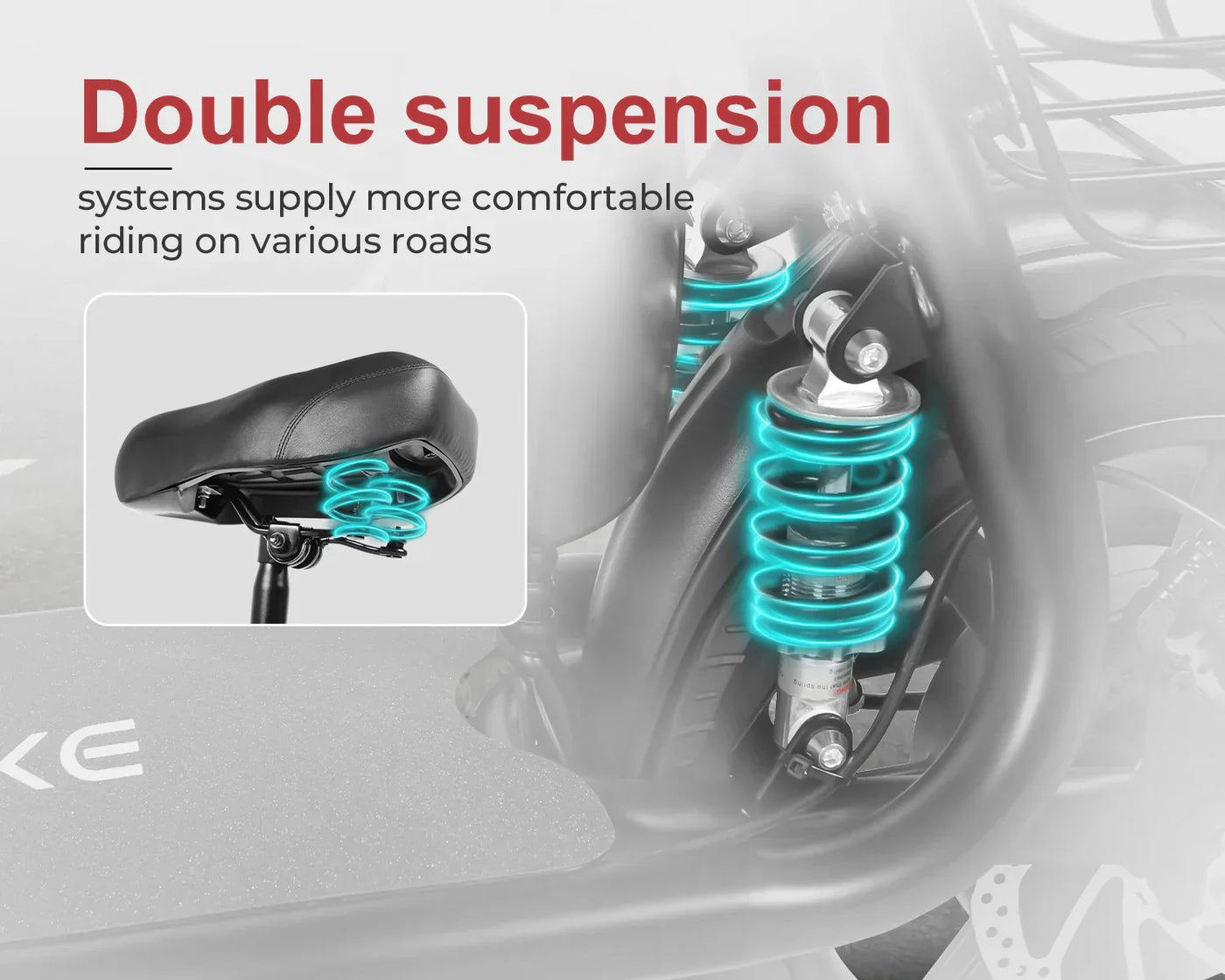 Samebike SM-C02 Electric Scooter with Seat