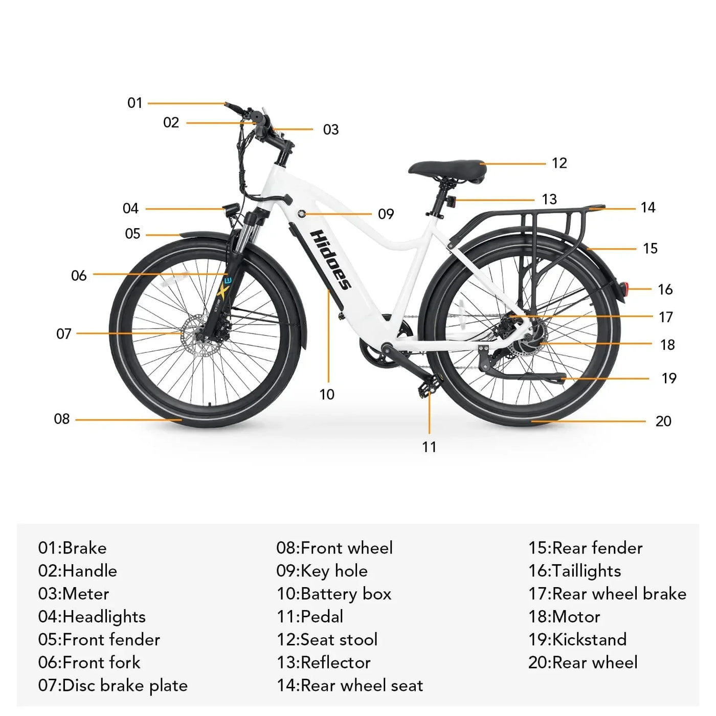 Hidoes BN1 Commuter Electric Bike - UK