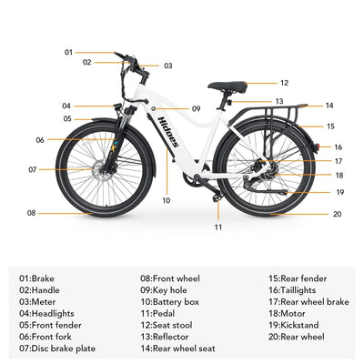 Hidoes BN1 Commuter Electric Bike - UK