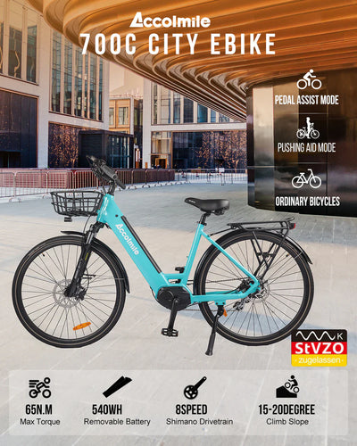 ACCOLMILE ANTELOPE 1S STEP-THRU ELECTRIC BIKE