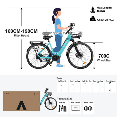 ACCOLMILE ANTELOPE 1S STEP-THRU ELECTRIC BIKE