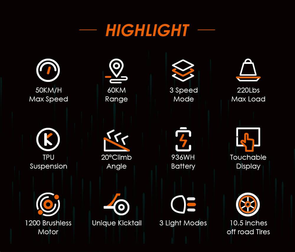 Kukirin (Kugoo) G3 Adventurers Electric Scooter