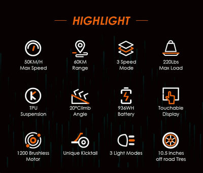 Kukirin (Kugoo) G3 Adventurers Electric Scooter