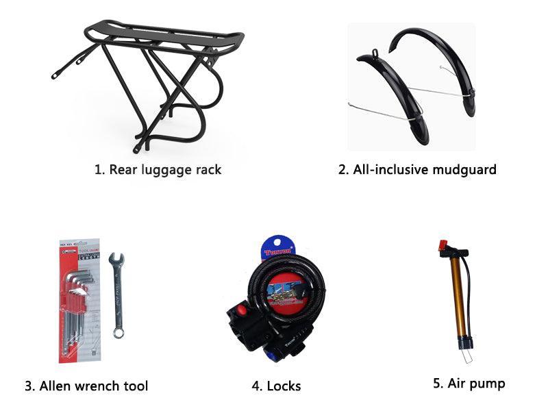 LANKELEISI G650 Folding Electric Commuter Bike - US