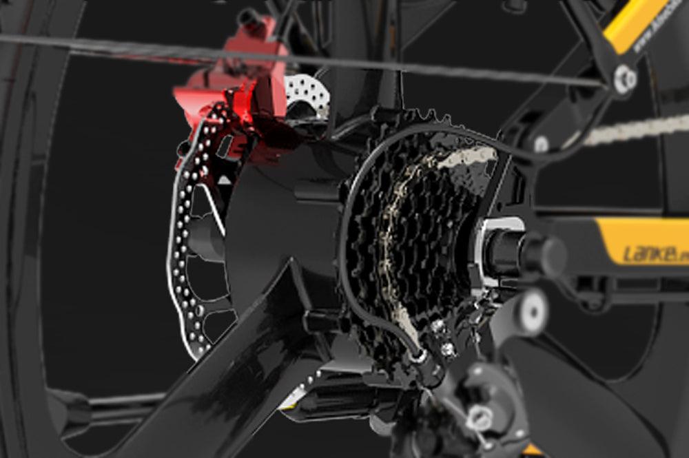 LANKELEISI XT750 Sports Version Electric Folding Bike