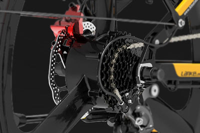 LANKELEISI XT750 Sports Version Electric Folding Bike