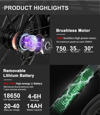 SAMEBIKE RS-A01 Electric Bike - US