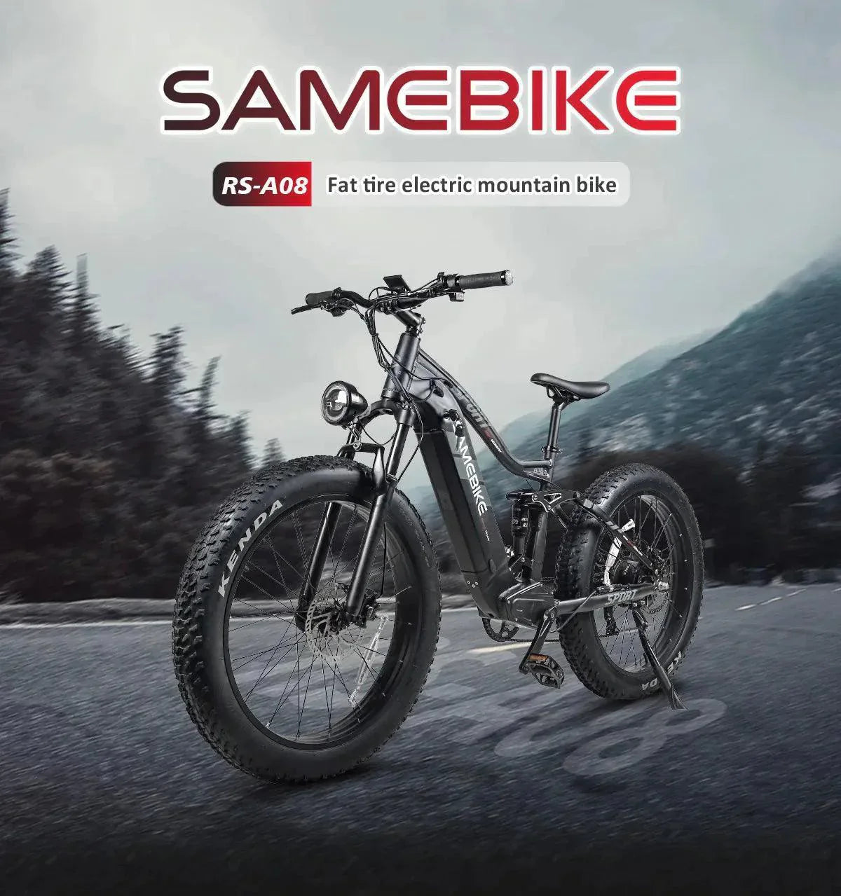 SAMEBIKE RS-A08 Fat Tire Electric Mountain Bike - US