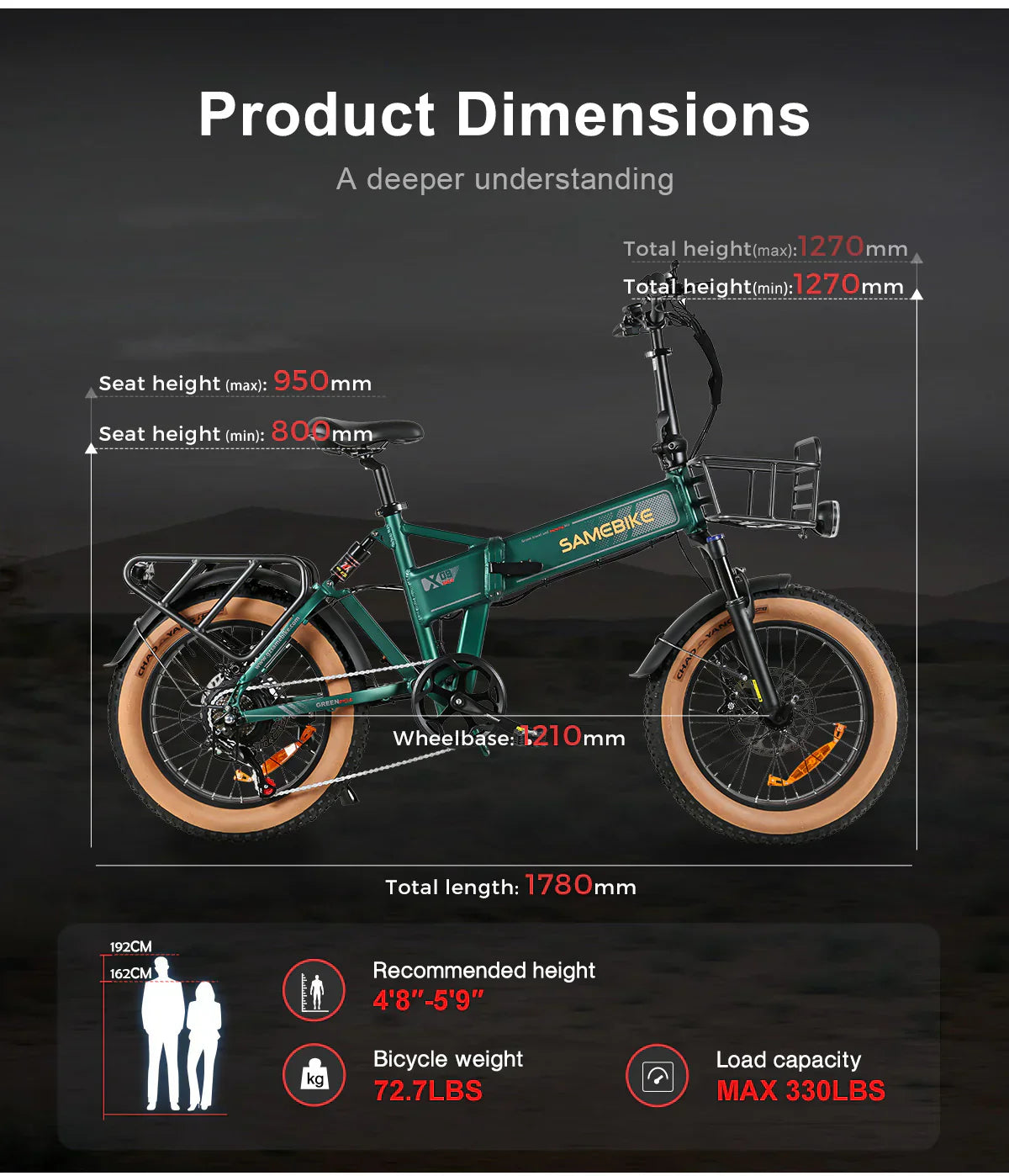 SAMEBIKE XWLX09-II Mountain Electric Bike