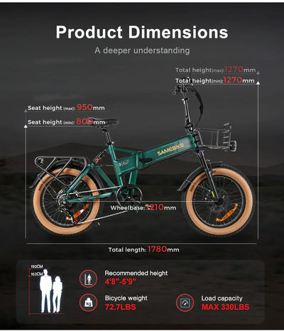 SAMEBIKE XWLX09-II Mountain Electric Bike
